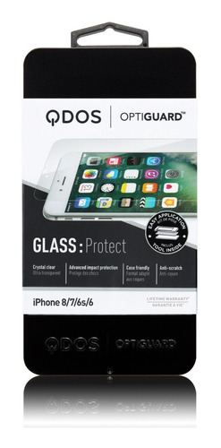 Protector De Pantalla Vidrio Templado Qdos iPhone 8-7-6