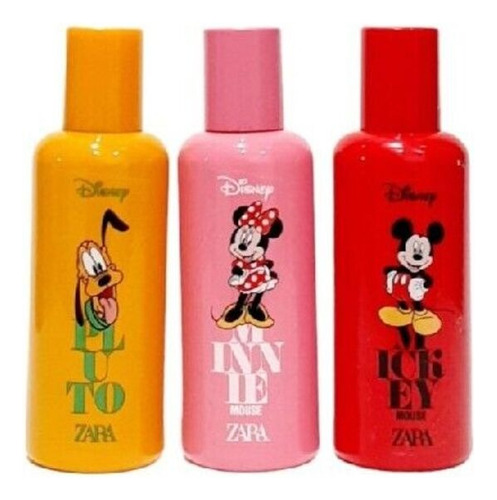 Perfume Zara Mickey Mouse + Zara Minnie + Zara Pluto Volume Da Unidade 90 Fl Oz