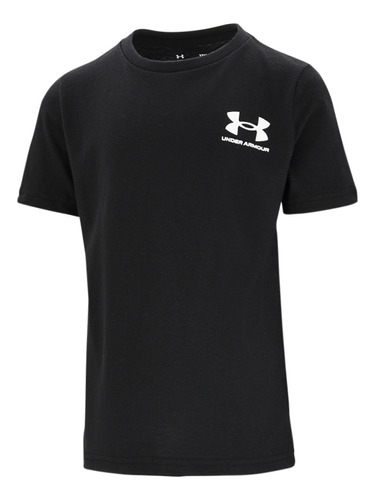 Remera Entrenamiento Under Armour Sportstyle Niño En Negro |