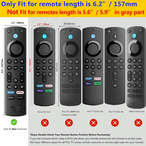 Funda Case Para Amazon Fire Tv Stick 2nd 2023 Control Remoto Cian