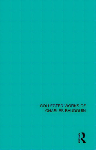 Contemporary Studies, De Baudouin, Charles. Editorial Routledge, Tapa Dura En Inglés