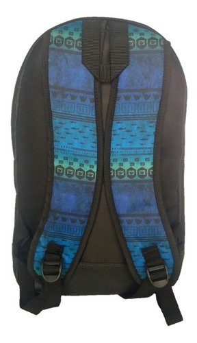 Imagen 9 de 10 de Mochila Portanotebook Universitaria Escolar Estampada