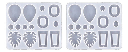 2 Moldes De Resina Para Hacer Tú Mismo, Pendientes Colgantes