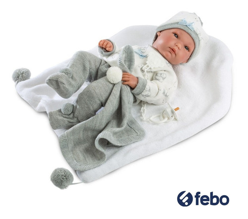 Muñeco Bebote Llorens Recién Nacido Niño O Niña 35cm Febo