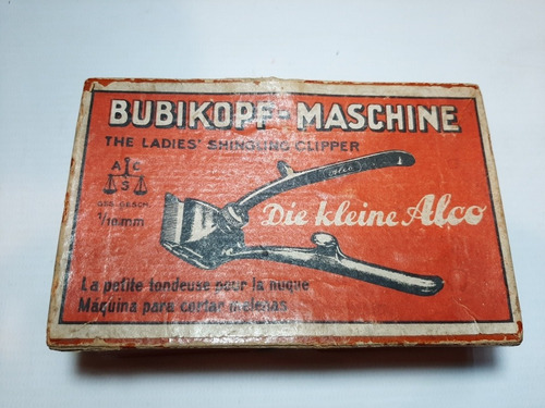 Imagen 4 de 4 de Antigua Maquina Peluquería Mini Bunikopf Caja Orig Ro 1793