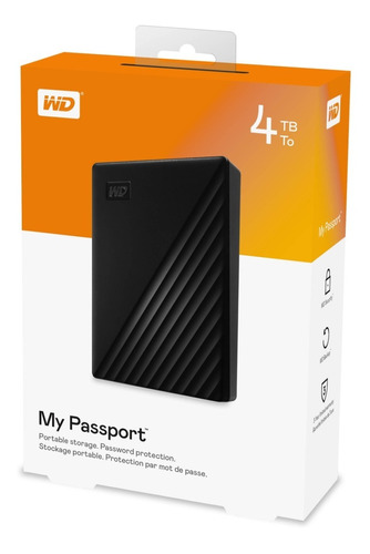 Disco Duro Externo Wd My Passport Portable 2.5 4tb- Boleta