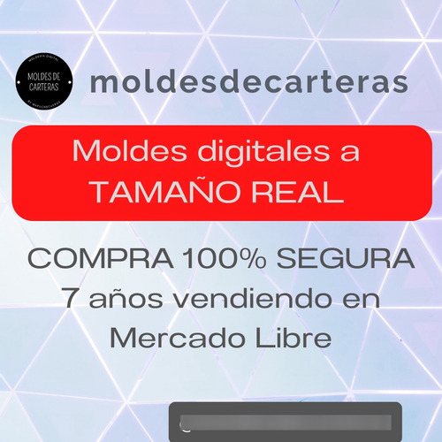 Moldes De Carteras Moldería Digital Pdf Patrones Tote Bag