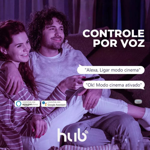 Módulo Mini 2 Canais Smart Wifi Inteligente Alexa E Google Cor Branco 110v/220v