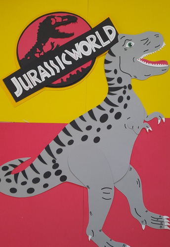 Cartel Dinosaurio Jurassic Park Logo Jurassic World Goma Eva