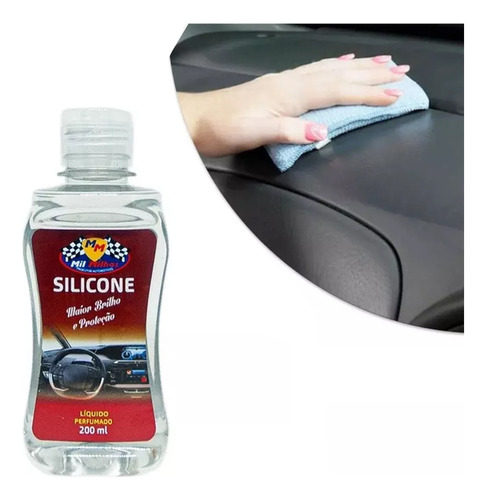 Silicone Liquido Carro Limpa Plástico Brilhante Auto Moto