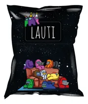 Comprar Bolsa Chip Bag Imprimible Among Us Con Textos Editables