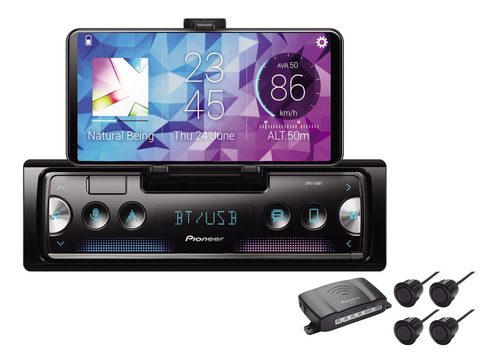 Auto Estéreo Bluetooth Sensores Reversa Sxt-c10ps Pioneer