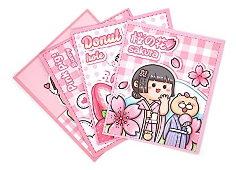 Mini Cuadernos De Carpeta Transparente Con Llavero, Plástico