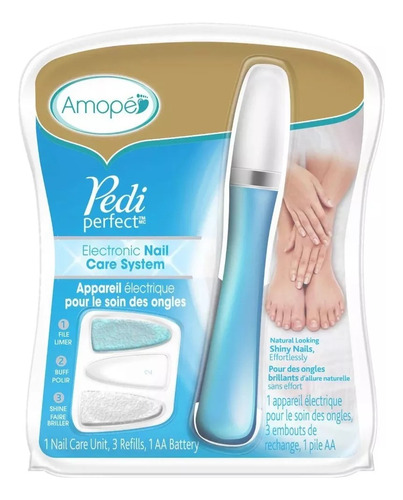 Lima Electrónica Para Uñas Amopé Pedi Perfect + Repuestos