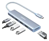 Hub 5 En 1 Tipo C 100w Pd Usb 3.0 Hdmi 4k 30hz Azul Ugreen Azul Claro