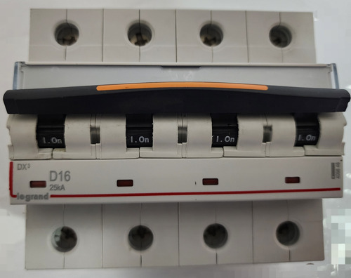 Interruptor Automatico 4p 16a Curva D 25ka 409846 Legrand