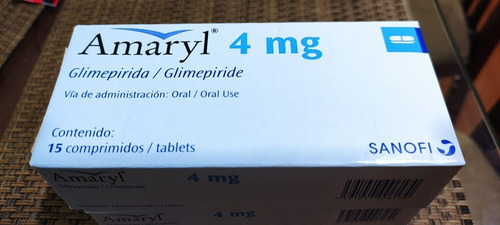 Amaryl 4mg Caja X 15 Comprimidos