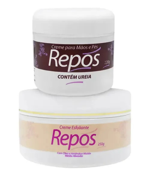 Creme P/mãos E Pés C/uréia 120g + Esfoliante Amêndoas 250g