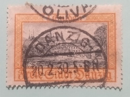 Alemania Danzig 1924 - 1g Cancelado 1930 Oliva 