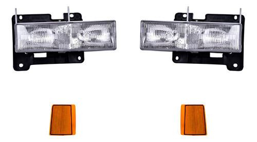 Cuartos + Faros 4 Piezas Depo Sierra 1996-1998