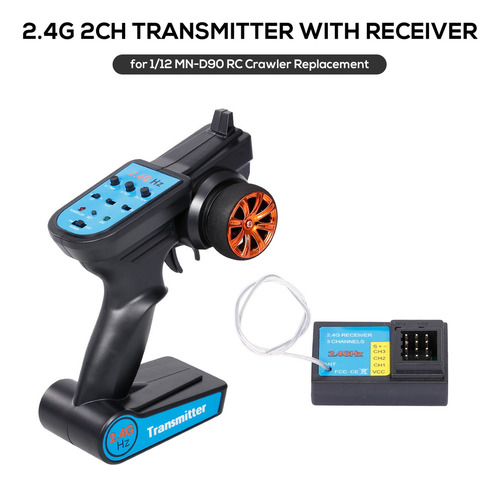 2.4g 2ch Transmisor Mando A Distancia Con Receptor For 1/12