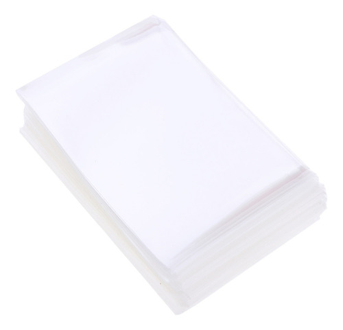 100 Piezas Transparentes Transparentes Fundas Para Tarjetas