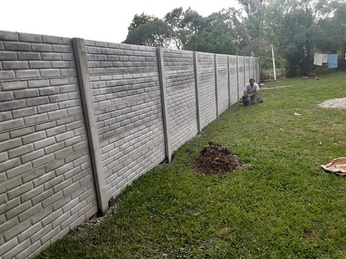 Muro Cerco Perimetral Hormigón Premoldeado - Ladrillo Vista Nude