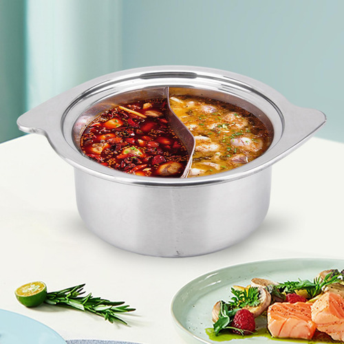 Olla Caliente De Acero Inoxidable, Olla Para Sopa De Dos,
