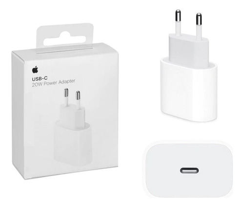 Cargador De Pared Original Usb C Apple 20w Carga Rápida