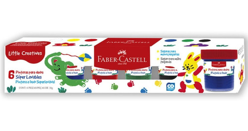 Pintura A Dedo 30gr Faber Castell X 6 Und