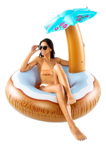 Flotador De Piscina De Coco, Multicolor, Grande