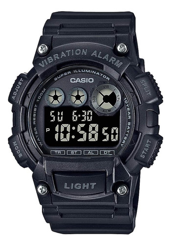 Reloj Casio  W-735h-1bvcf Alarma De Vibración  Super Illumin