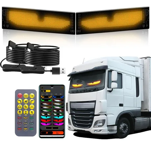 Carte Led Flexible Programable De 58x12.7cm Para Autos 2pcs.