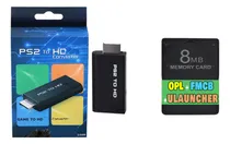 Comprar Kit Completo Adaptador Hdmi Para Ps2 + Memory Card Com Opl