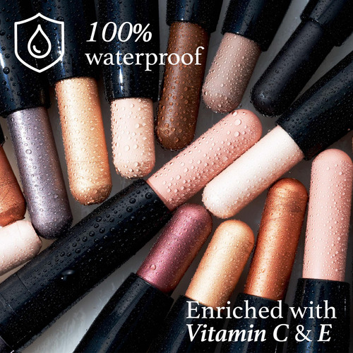 Set Sombra De Ojos En Lapiz Tono Rosa Claro Y Malva Metalico