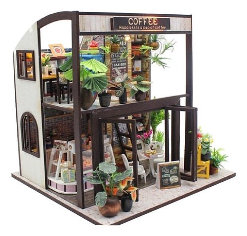 1:24 Diy Time Travel Coffee Kit De Casa De Muñecas En Y