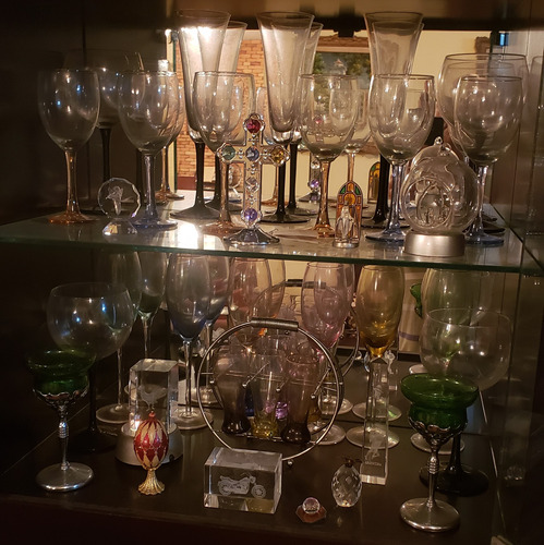 Juegos De Copas Diversas, Champagne, Brandy, Vino, Licor Etc