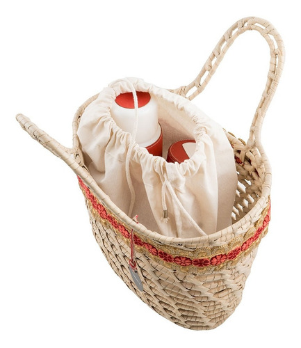 Imagen 2 de 8 de Bolso Matero Tejido Canasta Caranday