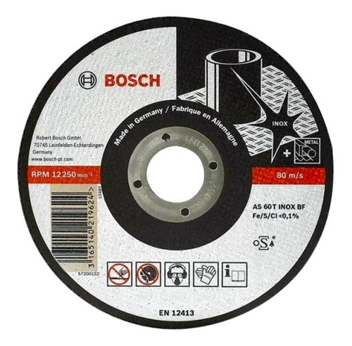 Disco De Corte Para Inox 115x1,6x22,23mm Bosch 2608602263