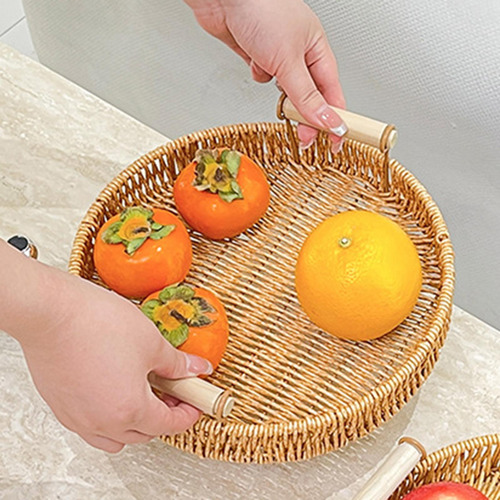 Bandeja Tejida Para Servir, Cesta De Frutas, Centro De M