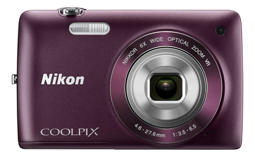 Nikon Coolpix S - Cámara Digital De 16 Mp Con Zoom 6x Lent.