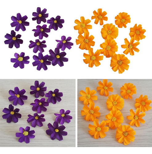 20pcs Artificial Flowers Faux Flower Heads Diy Craft