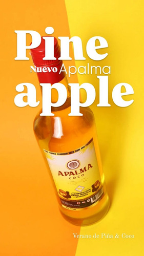 Ron Apalma Coco Caribbean Rum Piña 750ml Botella Premium