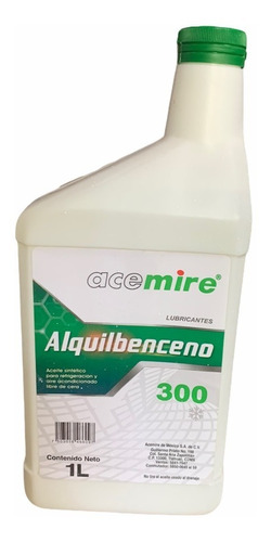 Imagen 1 de 3 de Aceite Acemire 300 Alquilbenceno 1 Litro Para Compresor R22 