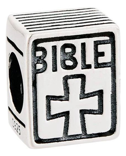 Berloque Charm Separador Bíblia Em Prata 925