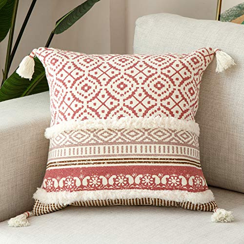 Boho Mechones Fundas De Almohada Tiro Decorativas Sofa ...