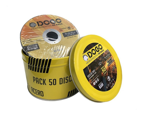 Pack Disco De Corte Dogo X 50 U. 115x1x22,2 Mm. 