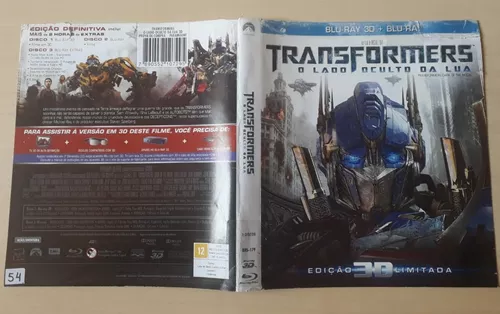 Blu-ray 3d + Blu-ray Transformers O Lado Oculto Da Lua