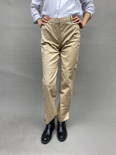 Pantalón Marca  Zara  Talla S Color Café Como Nuevo