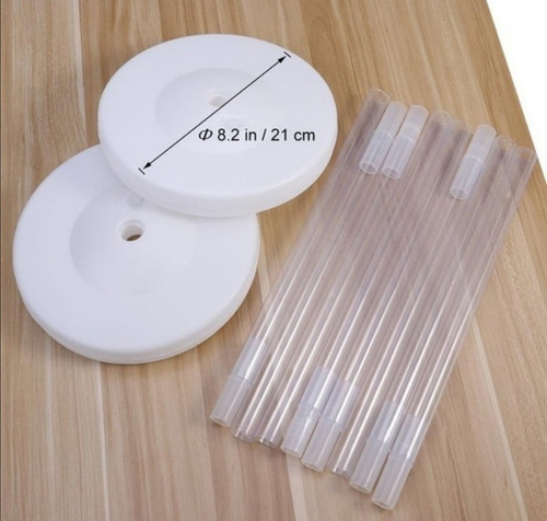 2 Columna Portátil Con Base Para Decoración De Globos 1.5 Mt
